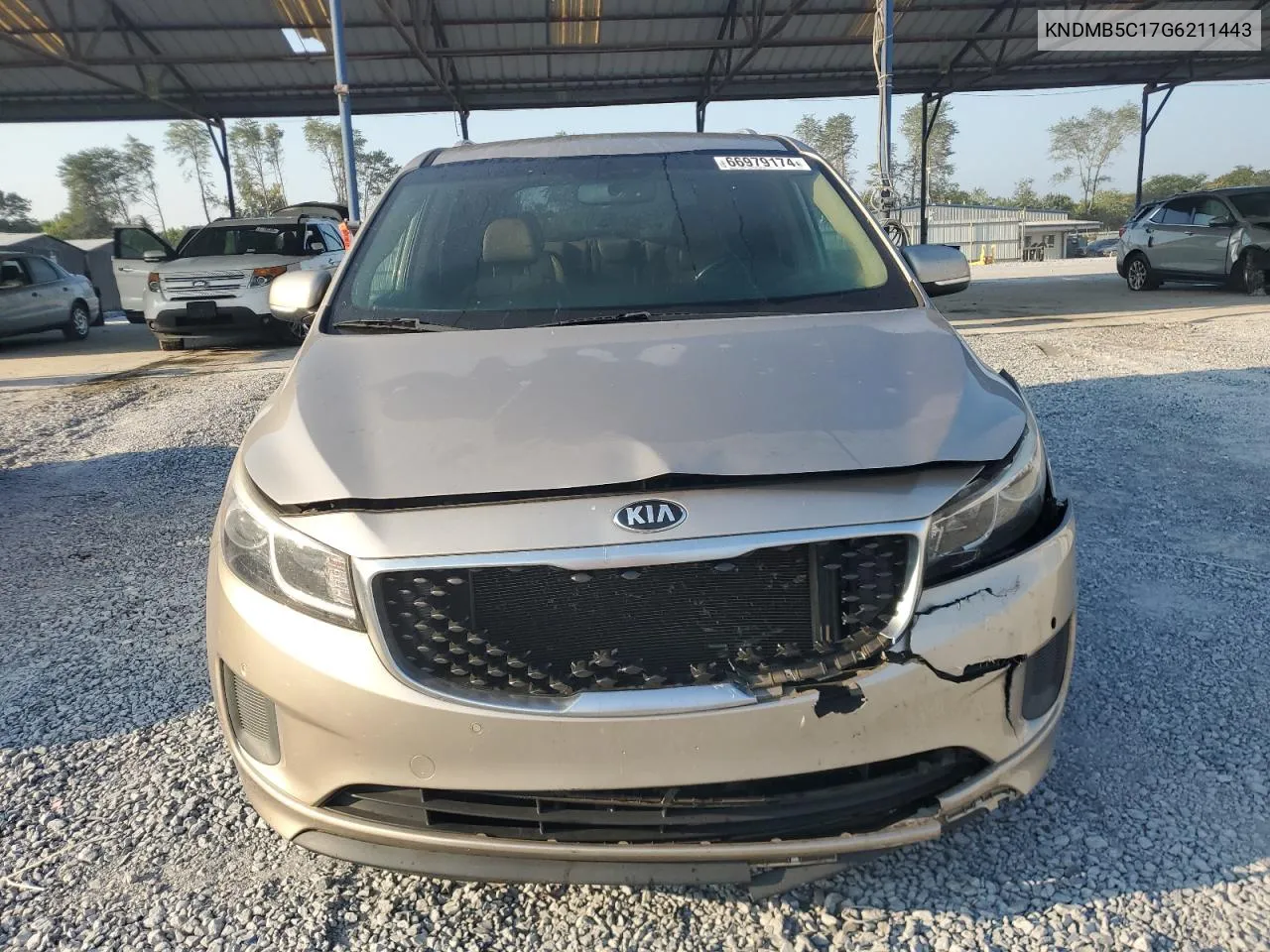 2016 Kia Sedona Lx VIN: KNDMB5C17G6211443 Lot: 66979174