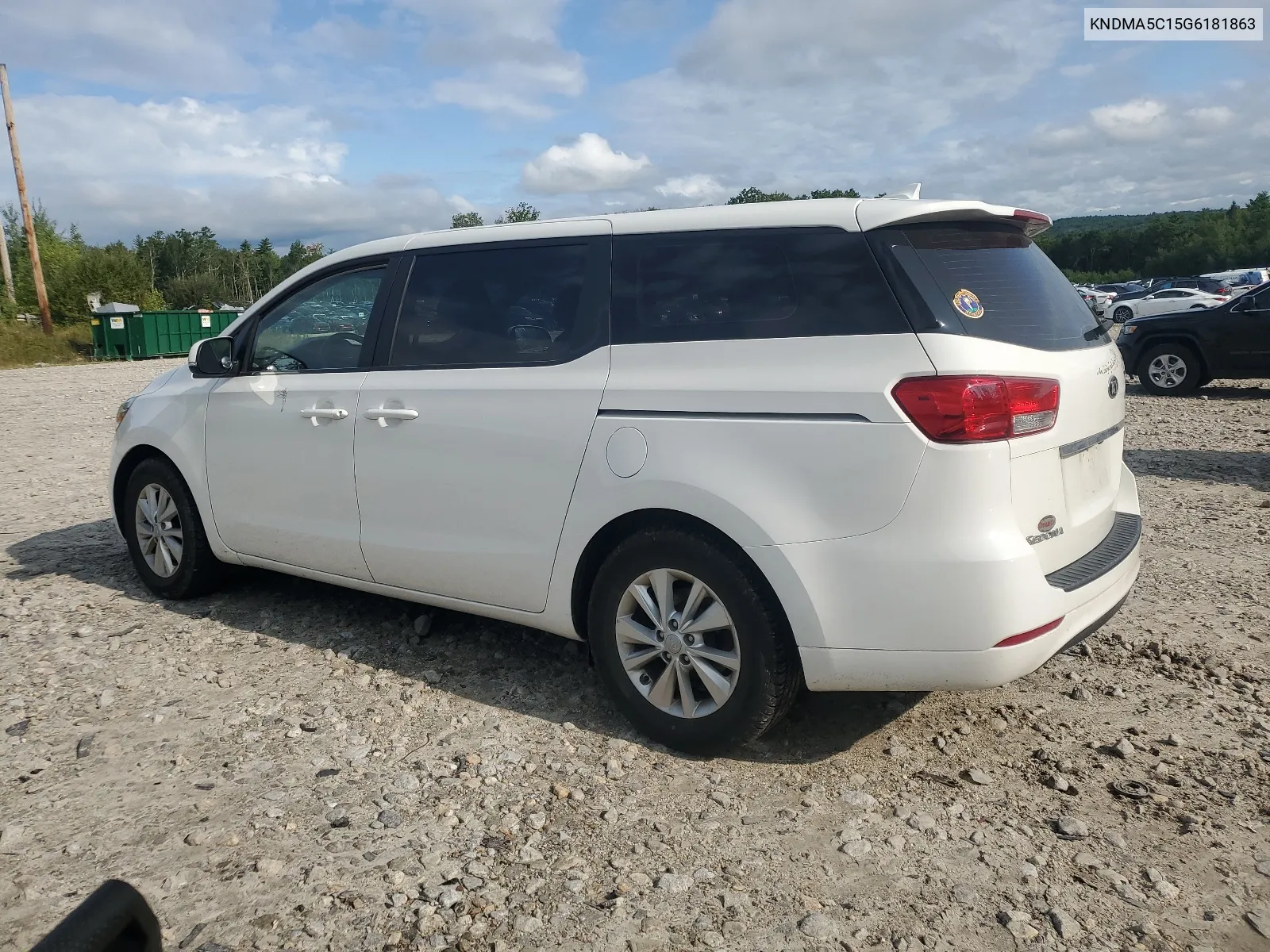 2016 Kia Sedona L VIN: KNDMA5C15G6181863 Lot: 68121204