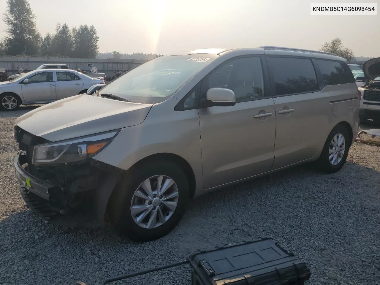 2016 Kia Sedona Lx VIN: KNDMB5C14G6098454 Lot: 69335434