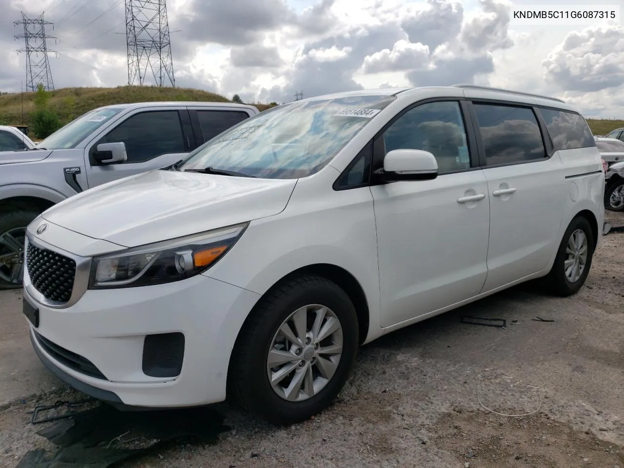 2016 Kia Sedona Lx VIN: KNDMB5C11G6087315 Lot: 69514884