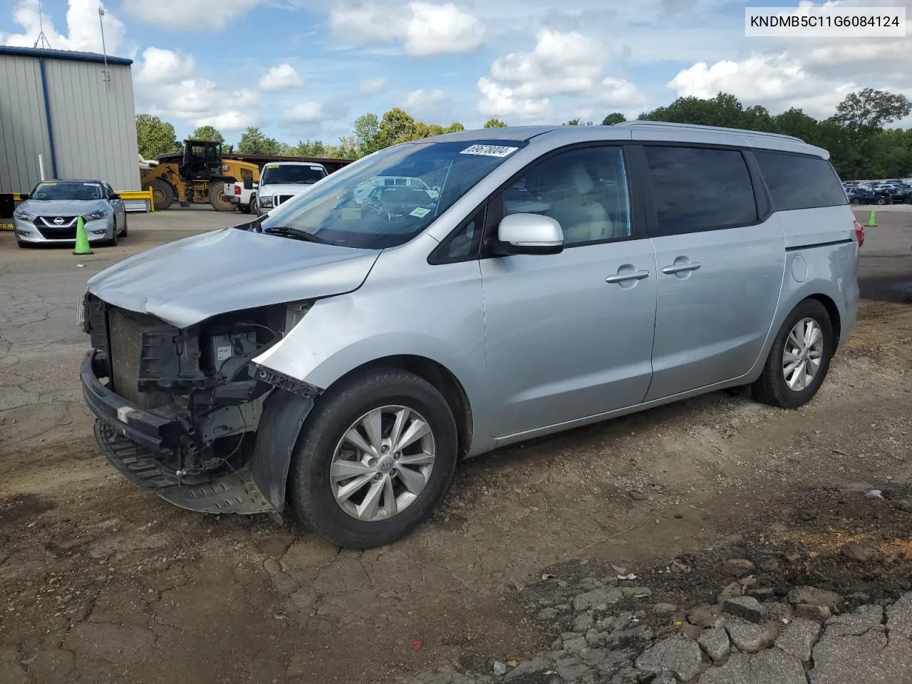 2016 Kia Sedona Lx VIN: KNDMB5C11G6084124 Lot: 69678004