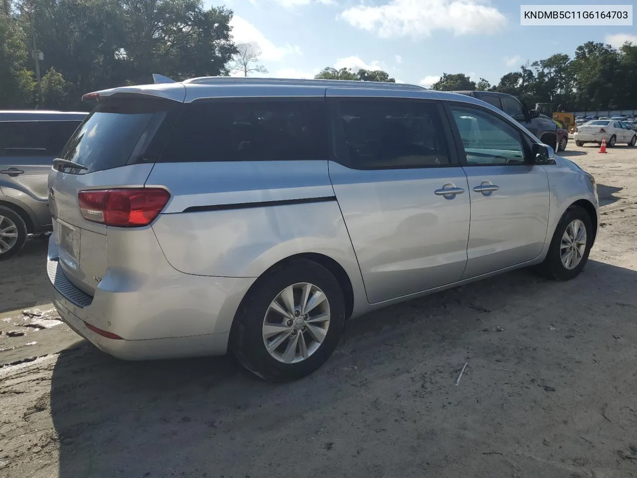 2016 Kia Sedona Lx VIN: KNDMB5C11G6164703 Lot: 69834924