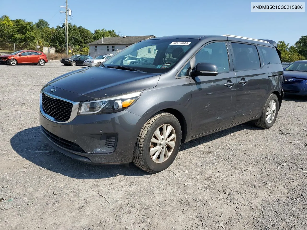 2016 Kia Sedona Lx VIN: KNDMB5C16G6215886 Lot: 70557064