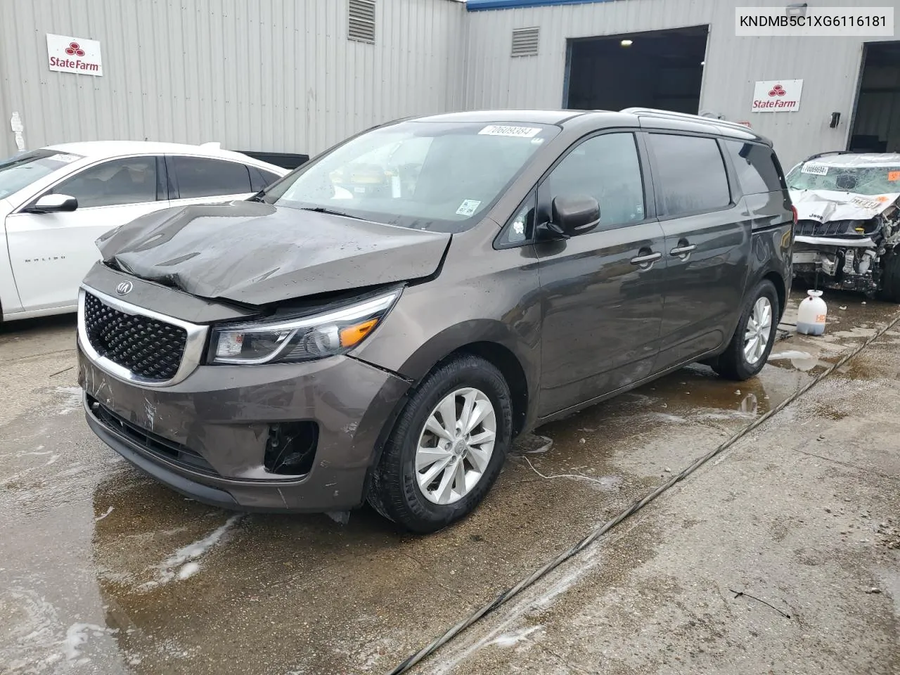 2016 Kia Sedona Lx VIN: KNDMB5C1XG6116181 Lot: 70609384