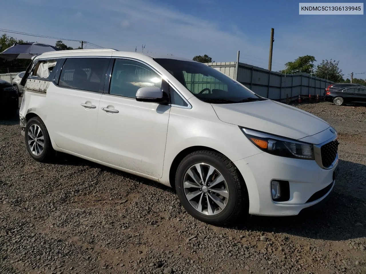 2016 Kia Sedona Ex VIN: KNDMC5C13G6139945 Lot: 71587474