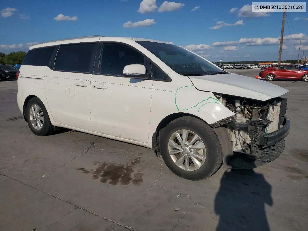 2016 Kia Sedona Lx VIN: KNDMB5C10G6216628 Lot: 71590864