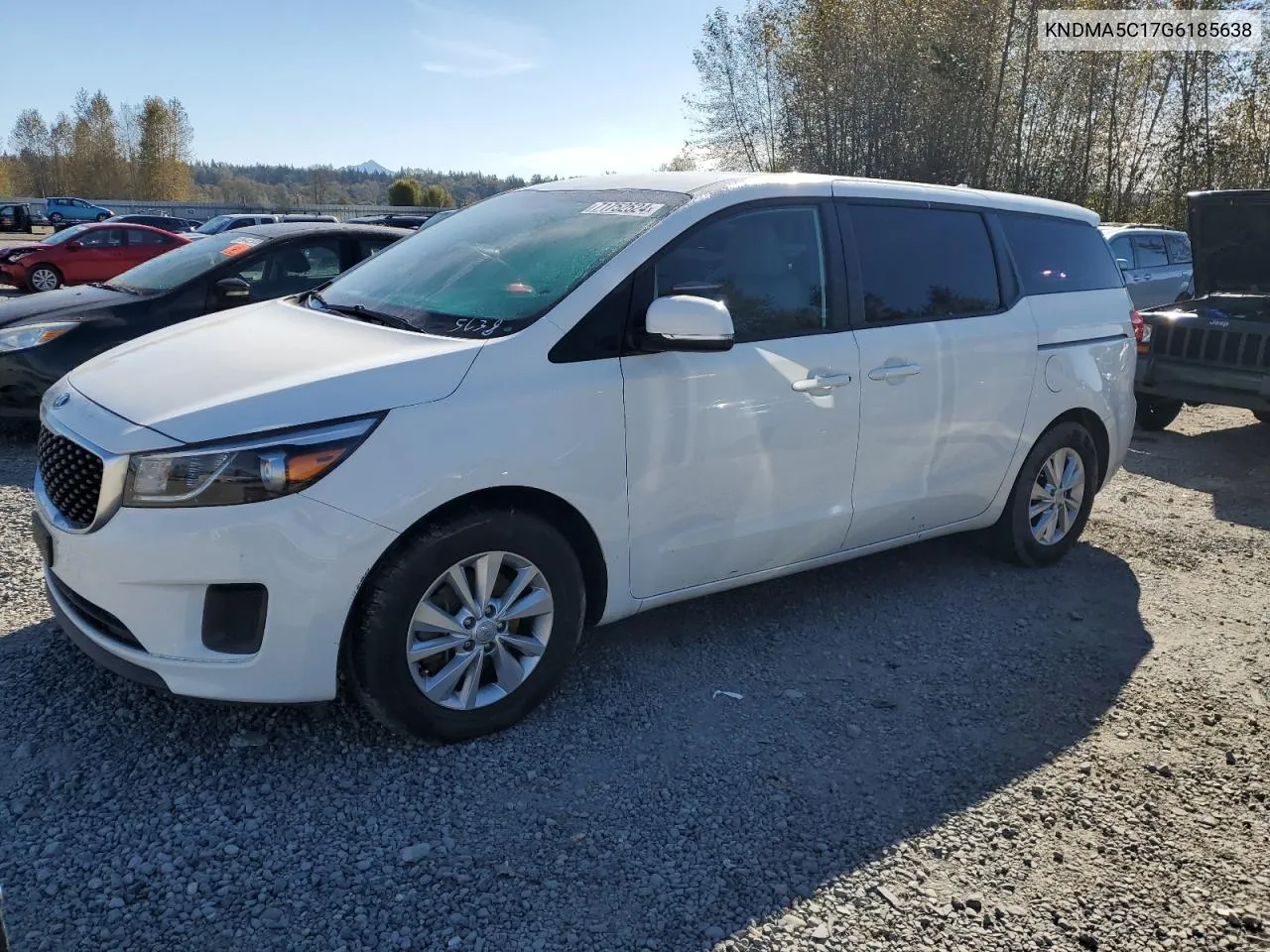 2016 Kia Sedona L VIN: KNDMA5C17G6185638 Lot: 71752524