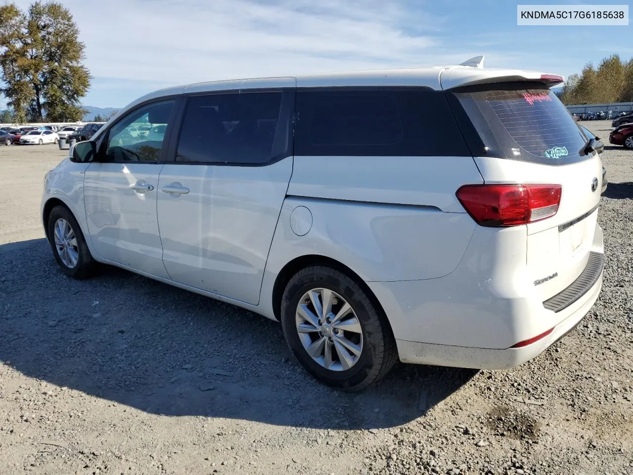 2016 Kia Sedona L VIN: KNDMA5C17G6185638 Lot: 71752524