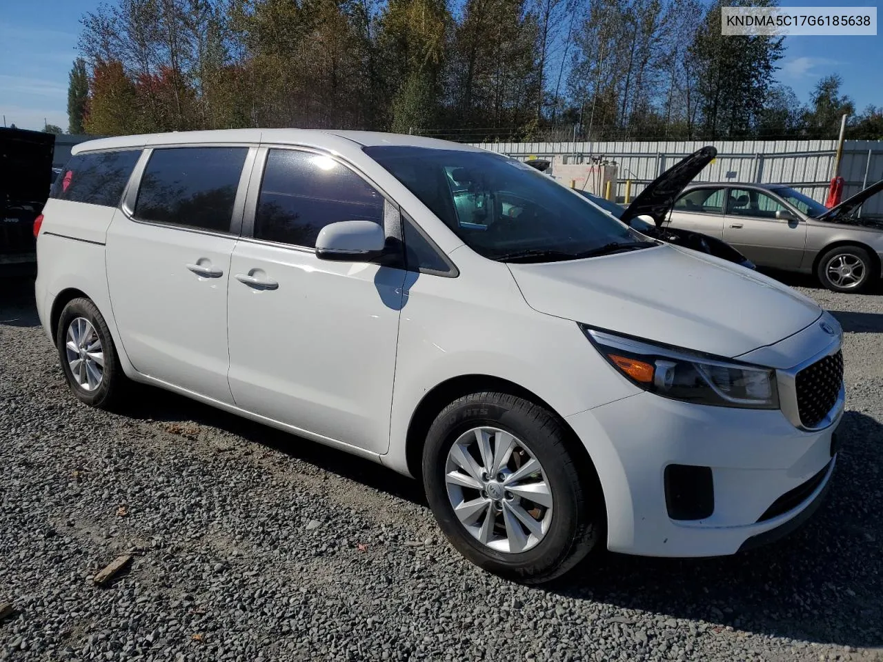 2016 Kia Sedona L VIN: KNDMA5C17G6185638 Lot: 71752524