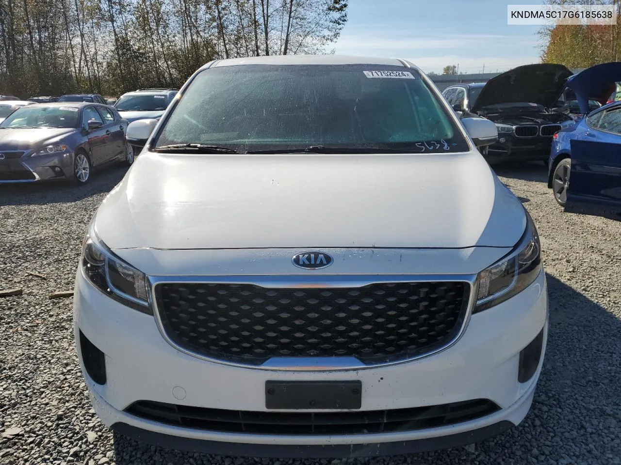 2016 Kia Sedona L VIN: KNDMA5C17G6185638 Lot: 71752524