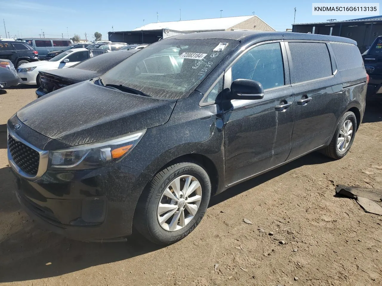 2016 Kia Sedona L VIN: KNDMA5C16G6113135 Lot: 72083184