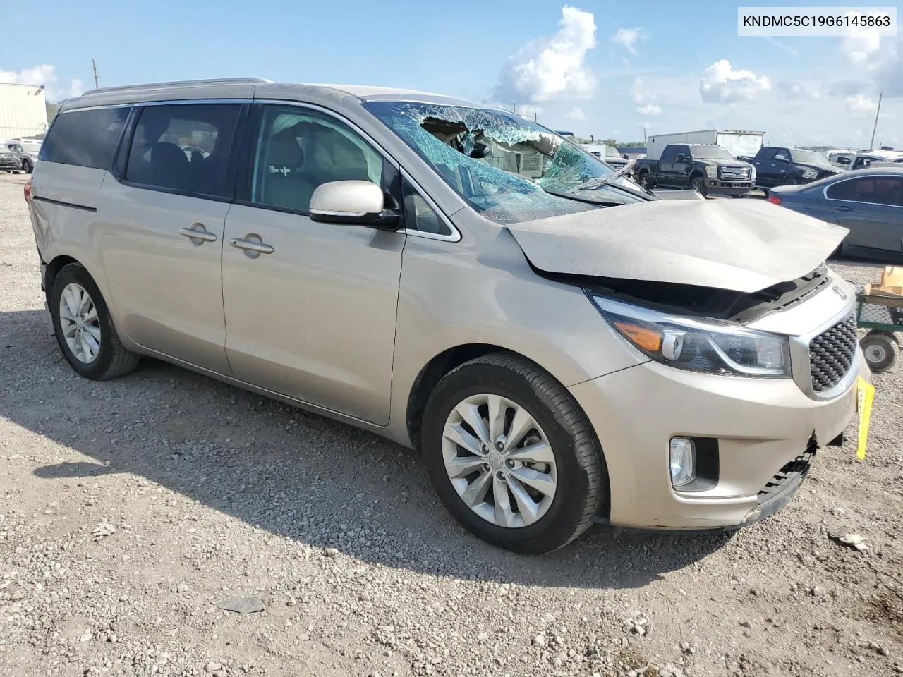 2016 Kia Sedona Ex VIN: KNDMC5C19G6145863 Lot: 72621454