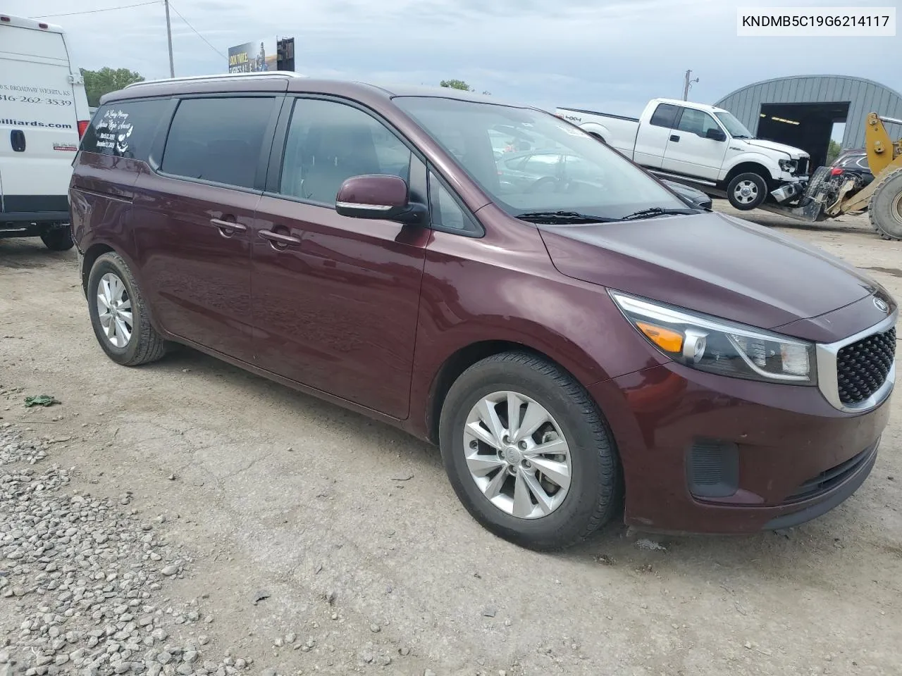 2016 Kia Sedona Lx VIN: KNDMB5C19G6214117 Lot: 72890134