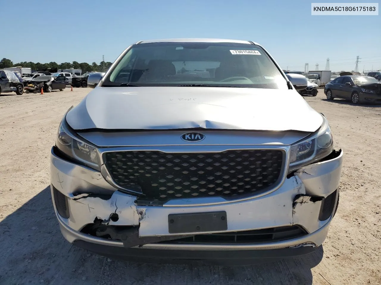 2016 Kia Sedona L VIN: KNDMA5C18G6175183 Lot: 73015484