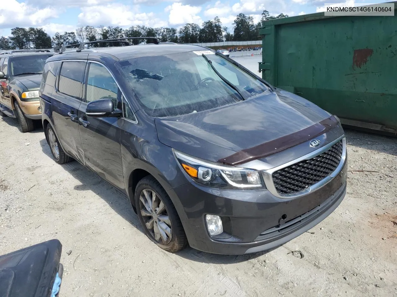 2016 Kia Sedona Ex VIN: KNDMC5C14G6140604 Lot: 73573984