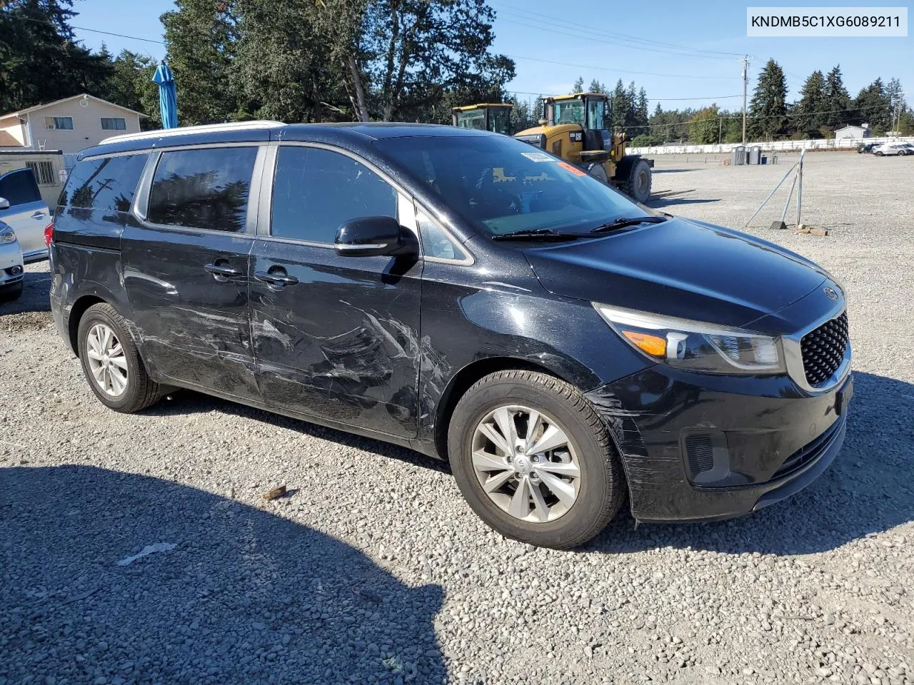 2016 Kia Sedona Lx VIN: KNDMB5C1XG6089211 Lot: 74003004