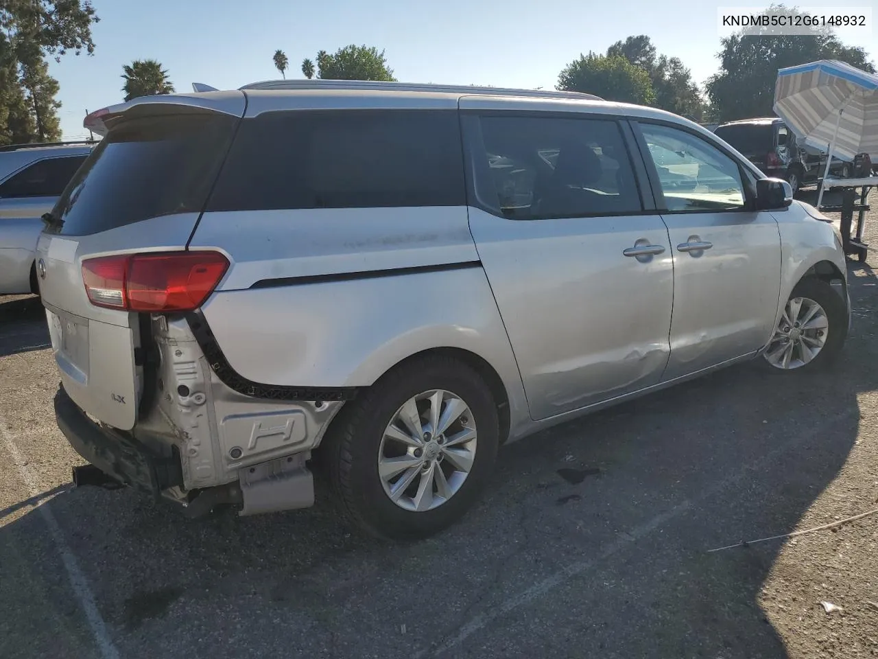 2016 Kia Sedona Lx VIN: KNDMB5C12G6148932 Lot: 74605424