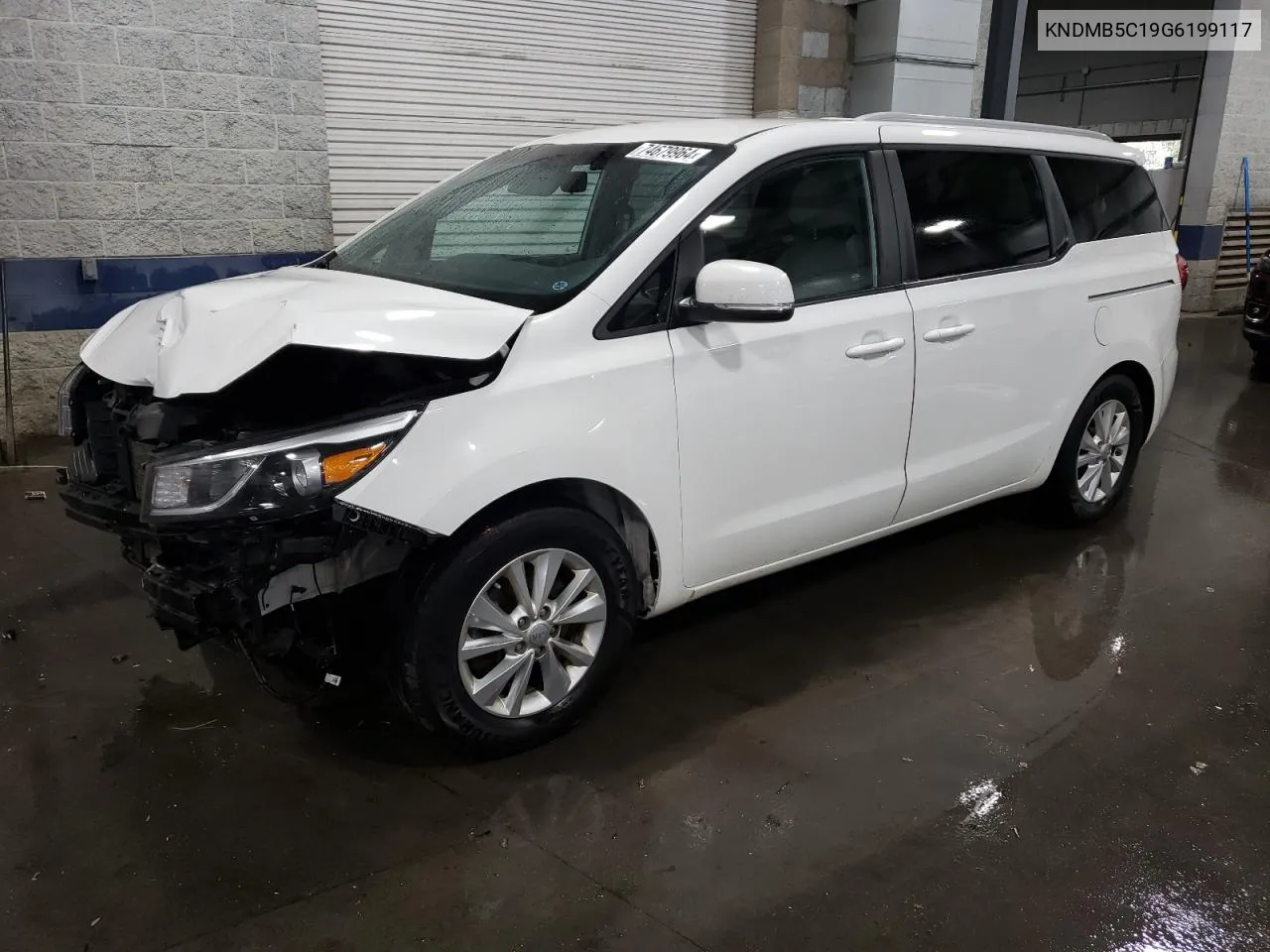 2016 Kia Sedona Lx VIN: KNDMB5C19G6199117 Lot: 74679964