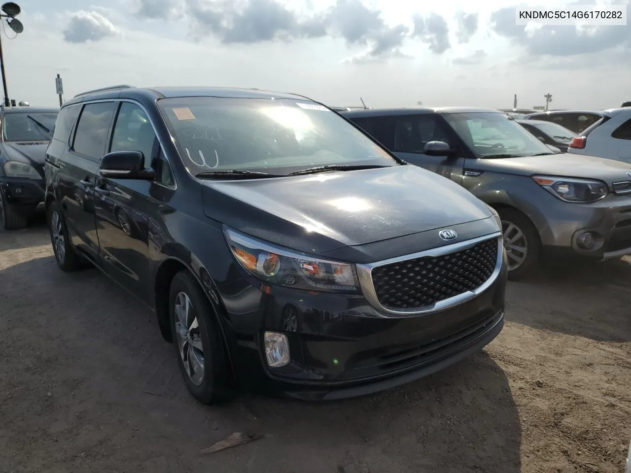 2016 Kia Sedona Ex VIN: KNDMC5C14G6170282 Lot: 74927084