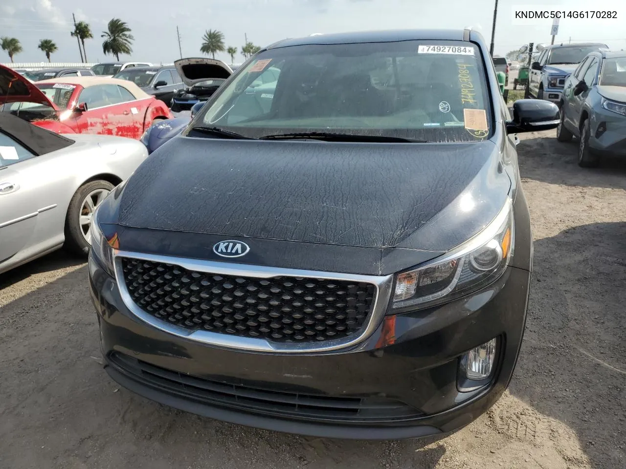 2016 Kia Sedona Ex VIN: KNDMC5C14G6170282 Lot: 74927084