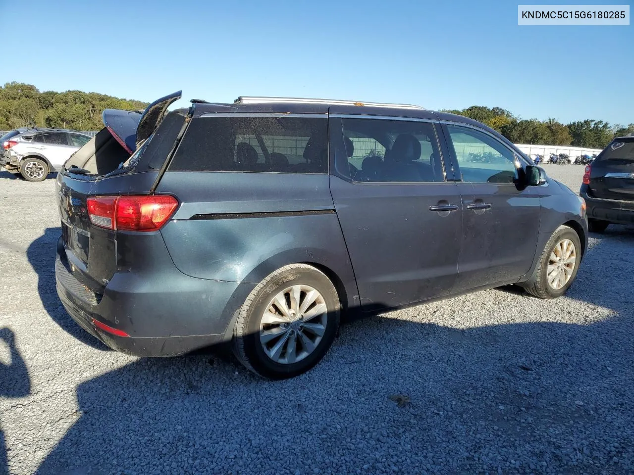 2016 Kia Sedona Ex VIN: KNDMC5C15G6180285 Lot: 74995074