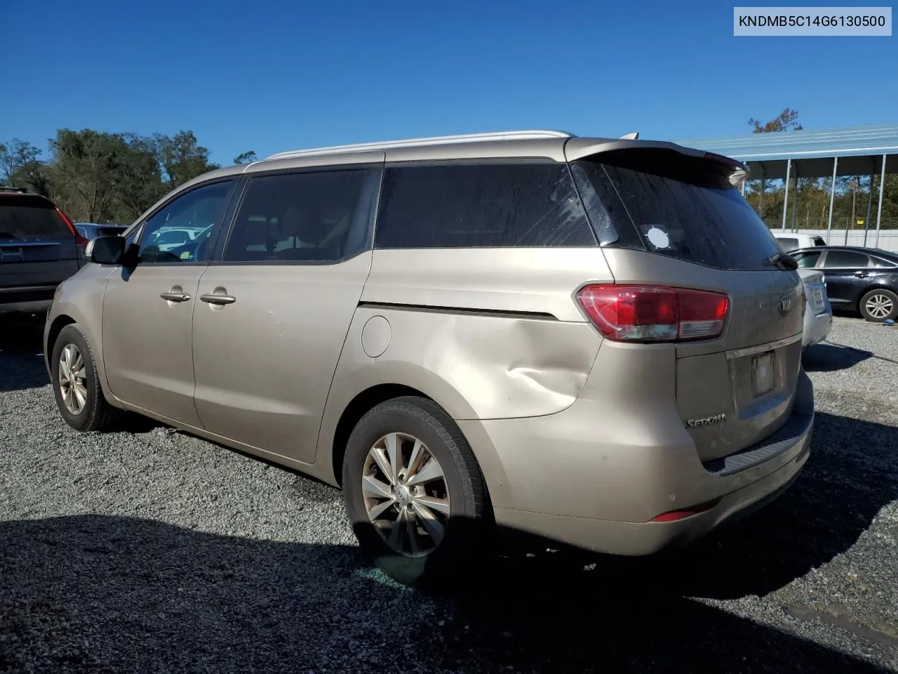 2016 Kia Sedona Lx VIN: KNDMB5C14G6130500 Lot: 75225614