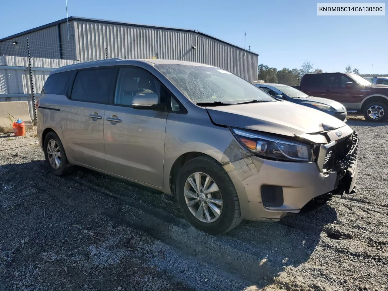 2016 Kia Sedona Lx VIN: KNDMB5C14G6130500 Lot: 75225614