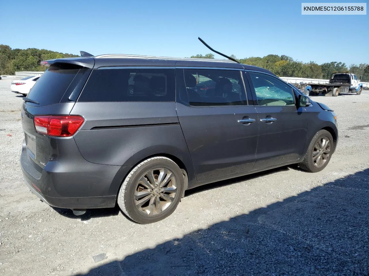 2016 Kia Sedona Sxl VIN: KNDME5C12G6155788 Lot: 75746134