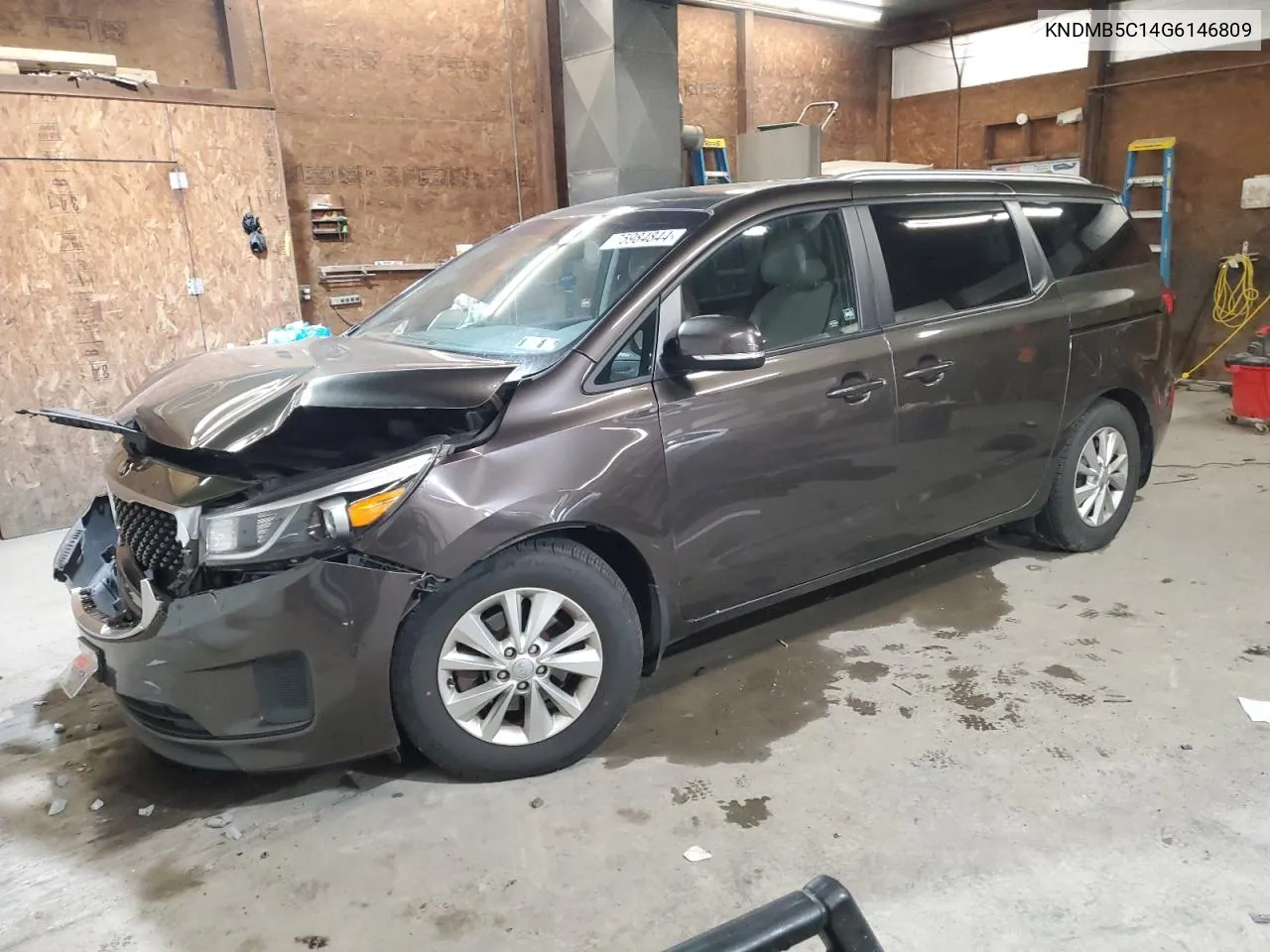 2016 Kia Sedona Lx VIN: KNDMB5C14G6146809 Lot: 75984844