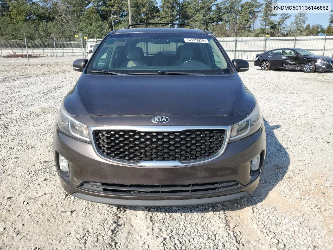 2016 Kia Sedona Ex VIN: KNDMC5C11G6146862 Lot: 76115974