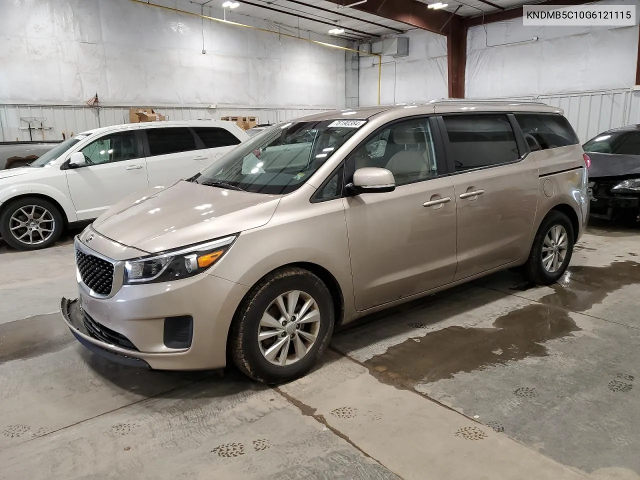 2016 Kia Sedona Lx VIN: KNDMB5C10G6121115 Lot: 76190384