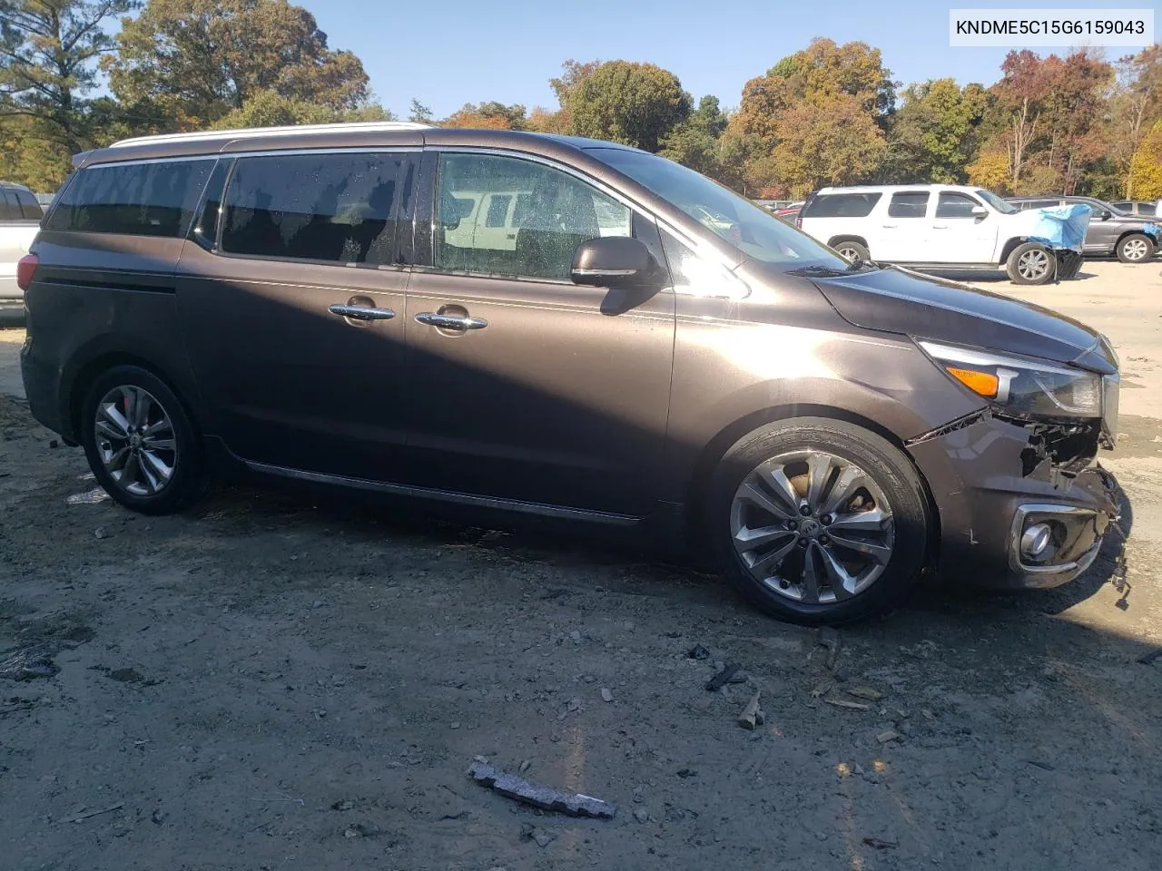 2016 Kia Sedona Sxl VIN: KNDME5C15G6159043 Lot: 76525624