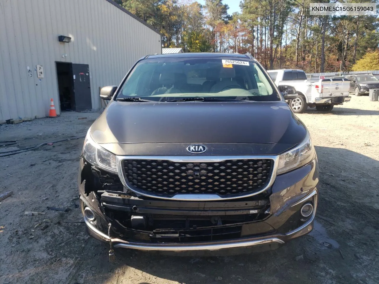 2016 Kia Sedona Sxl VIN: KNDME5C15G6159043 Lot: 76525624