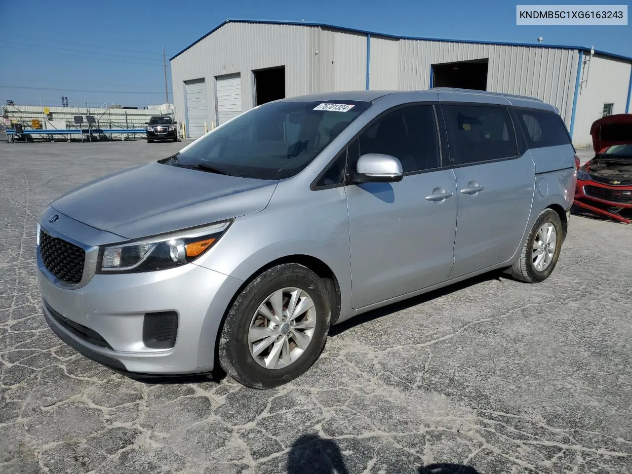 2016 Kia Sedona Lx VIN: KNDMB5C1XG6163243 Lot: 76701324