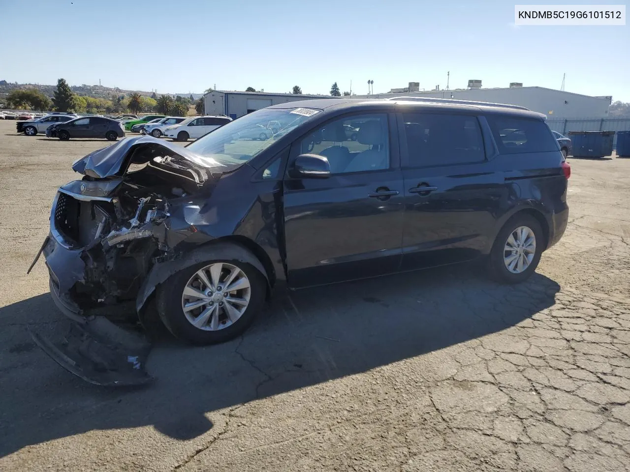 2016 Kia Sedona Lx VIN: KNDMB5C19G6101512 Lot: 76920904