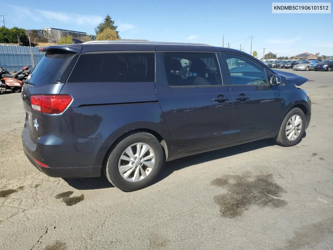 2016 Kia Sedona Lx VIN: KNDMB5C19G6101512 Lot: 76920904