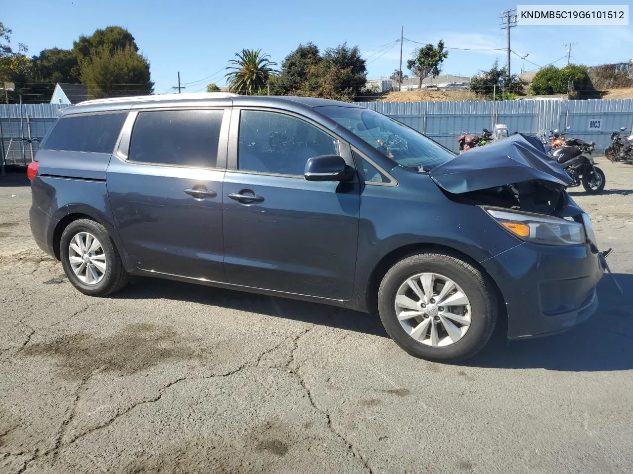 2016 Kia Sedona Lx VIN: KNDMB5C19G6101512 Lot: 76920904