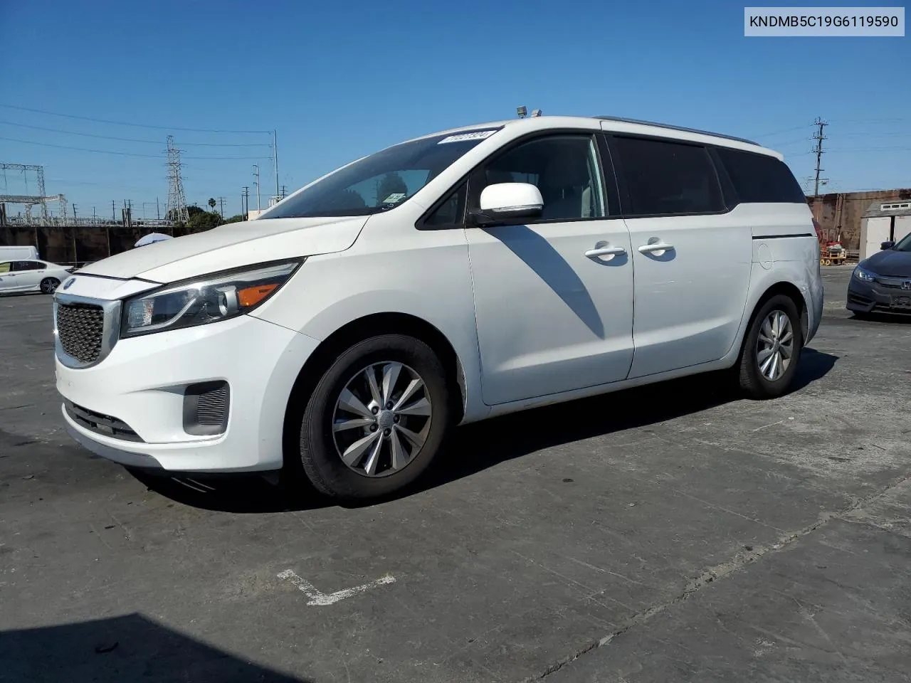 2016 Kia Sedona Lx VIN: KNDMB5C19G6119590 Lot: 77227324