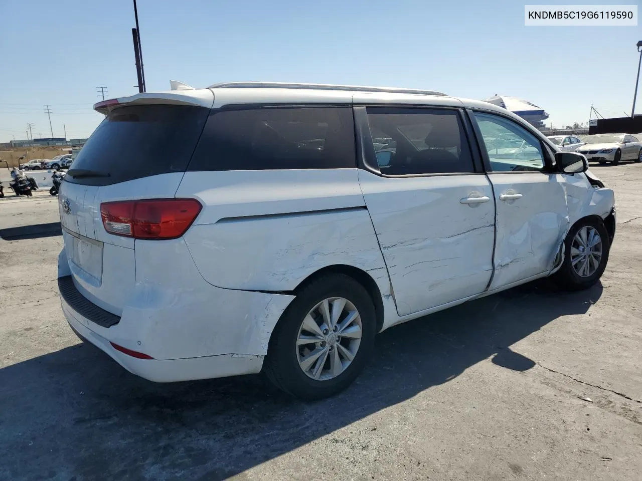 2016 Kia Sedona Lx VIN: KNDMB5C19G6119590 Lot: 77227324