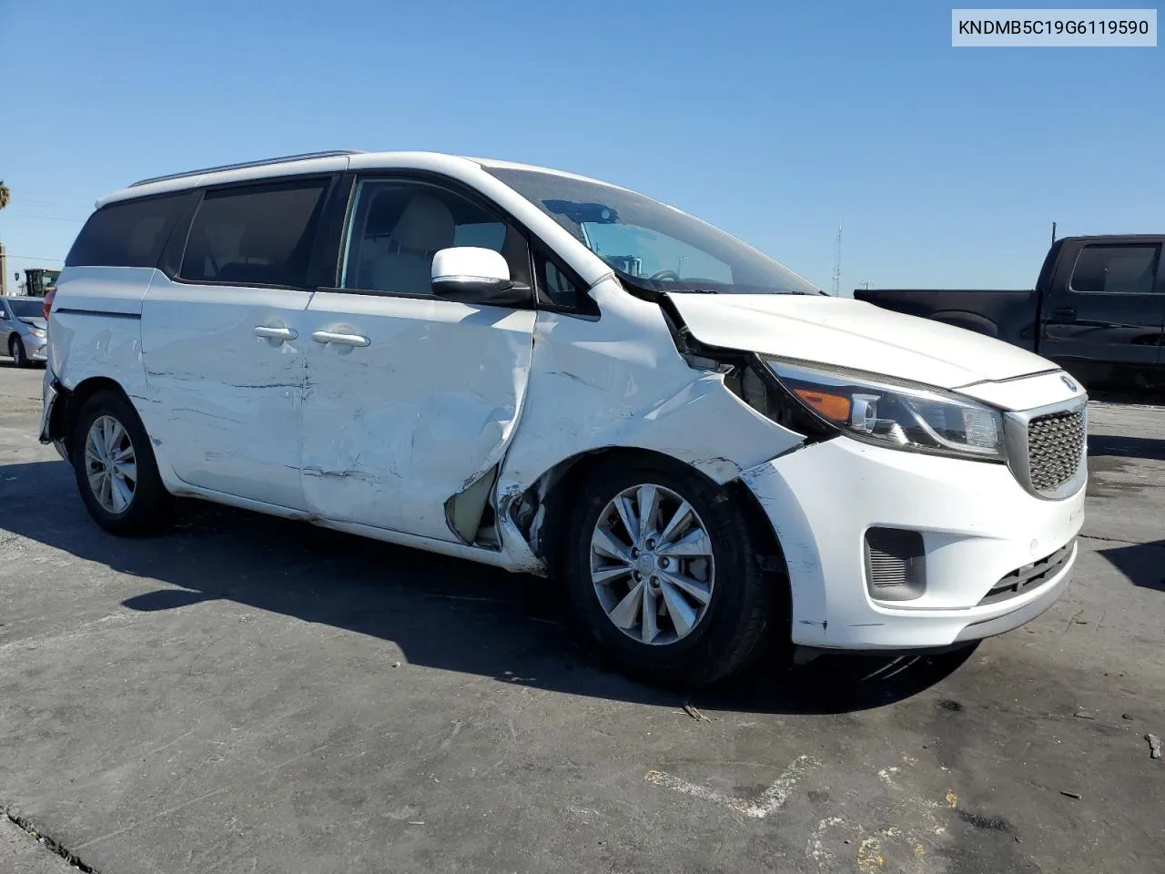 2016 Kia Sedona Lx VIN: KNDMB5C19G6119590 Lot: 77227324