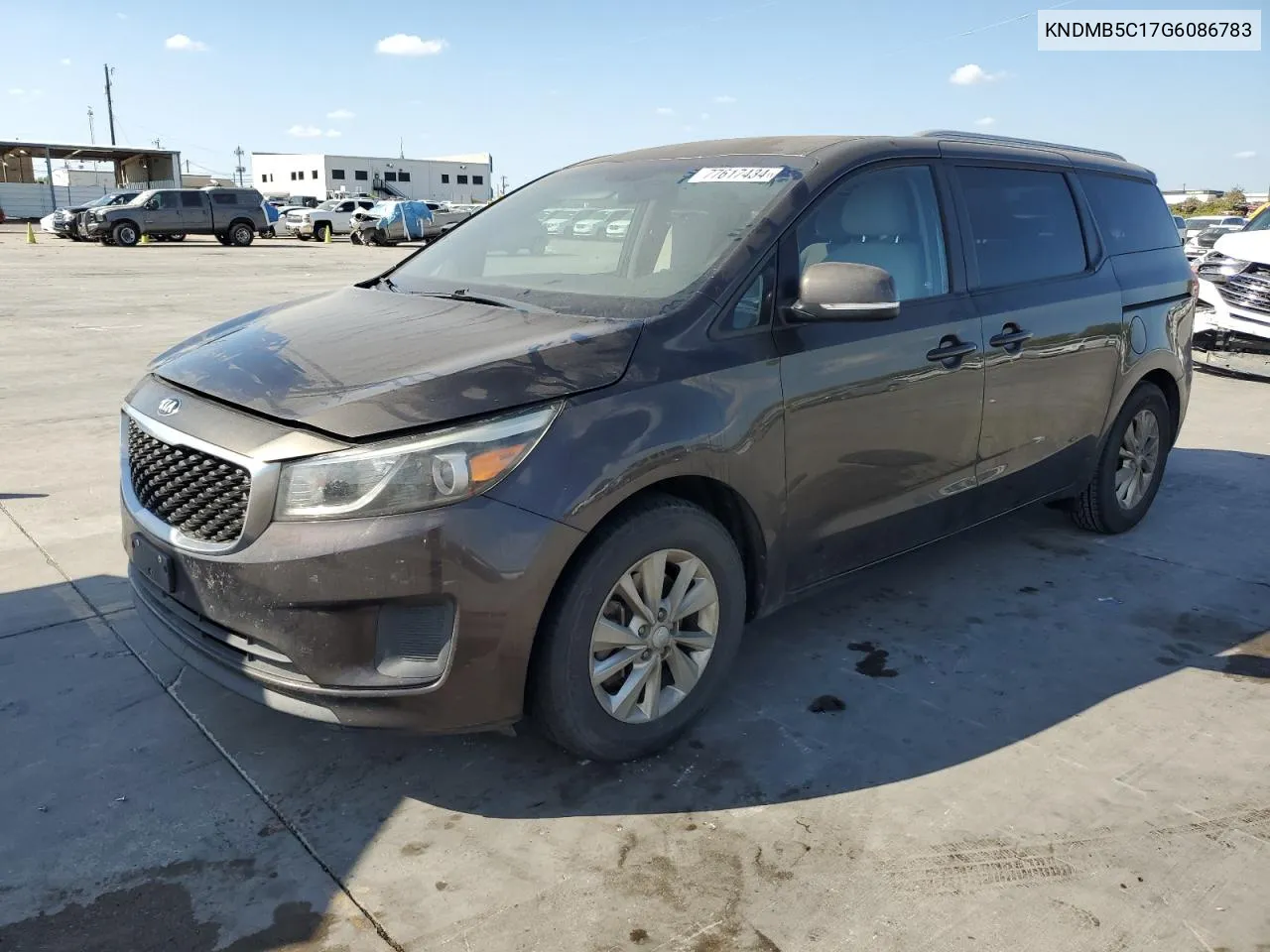 2016 Kia Sedona Lx VIN: KNDMB5C17G6086783 Lot: 77617434