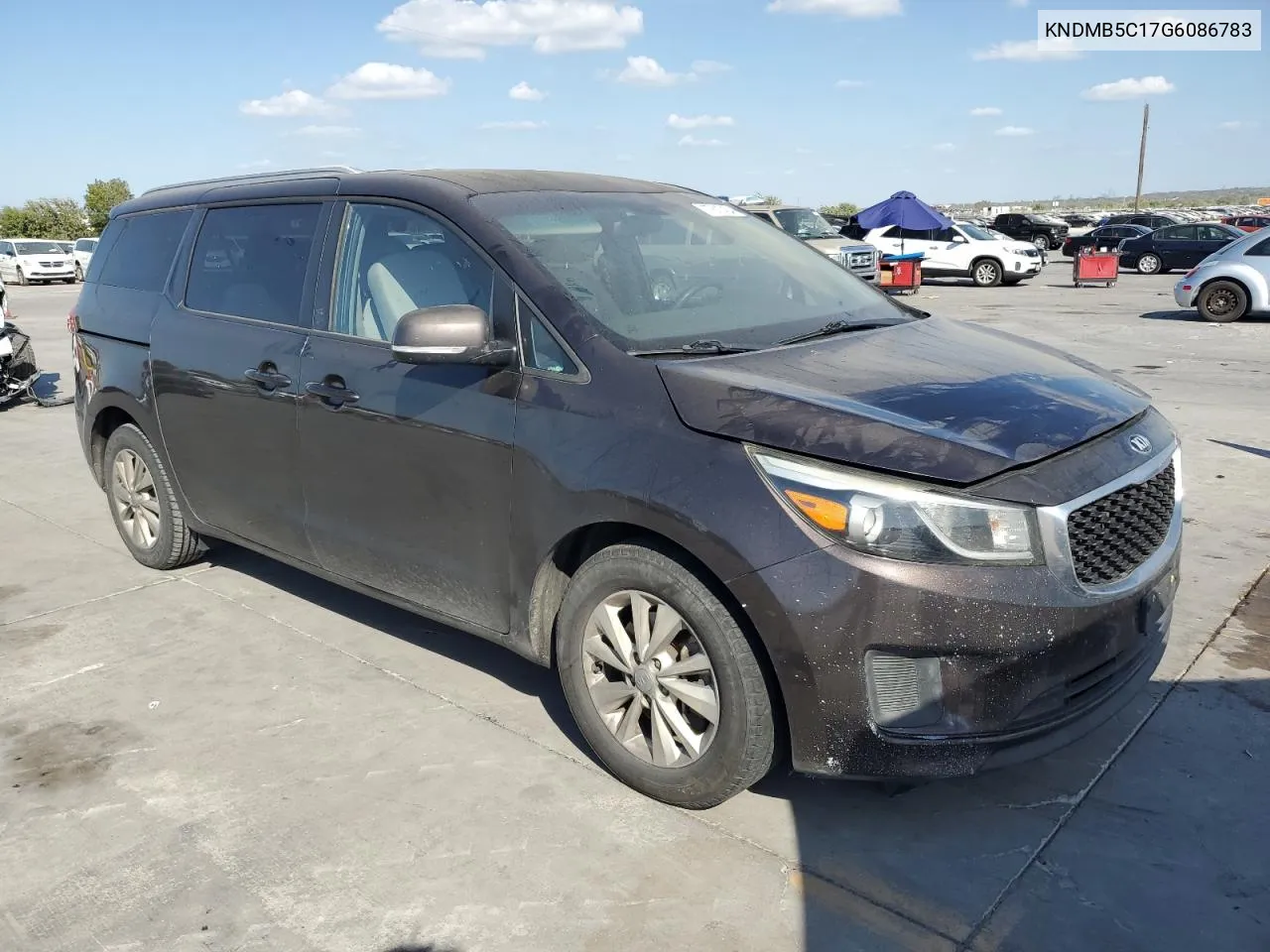 2016 Kia Sedona Lx VIN: KNDMB5C17G6086783 Lot: 77617434