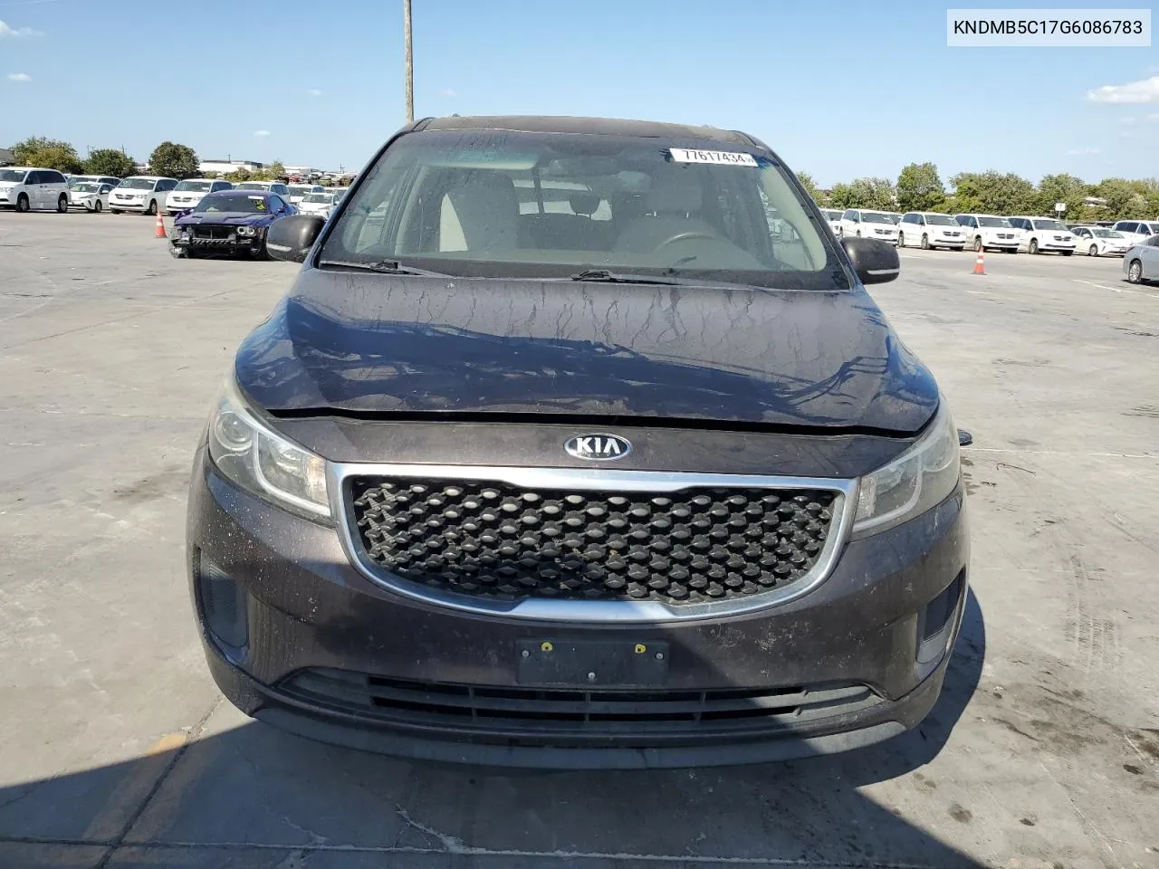 2016 Kia Sedona Lx VIN: KNDMB5C17G6086783 Lot: 77617434