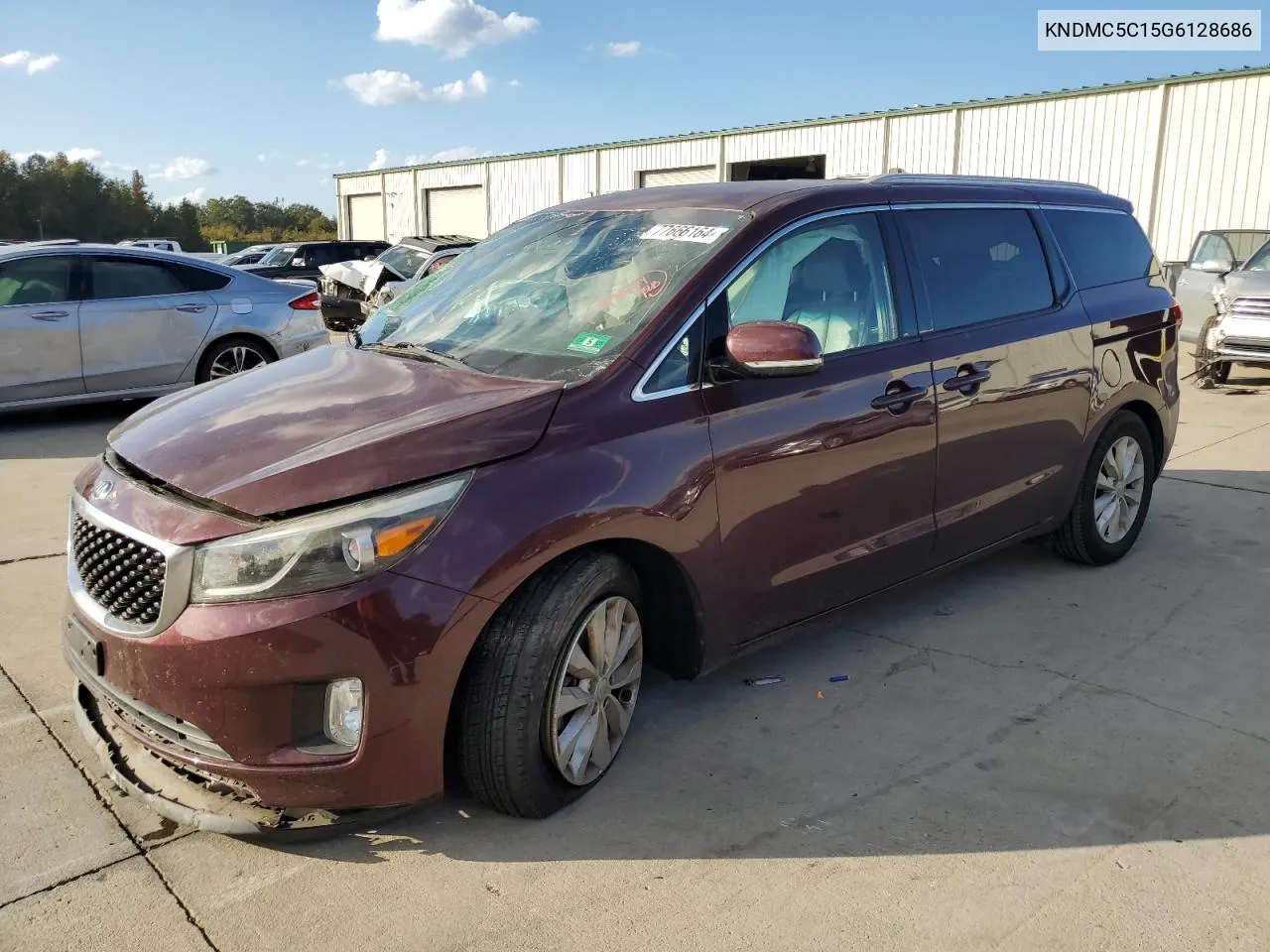 2016 Kia Sedona Ex VIN: KNDMC5C15G6128686 Lot: 77666164