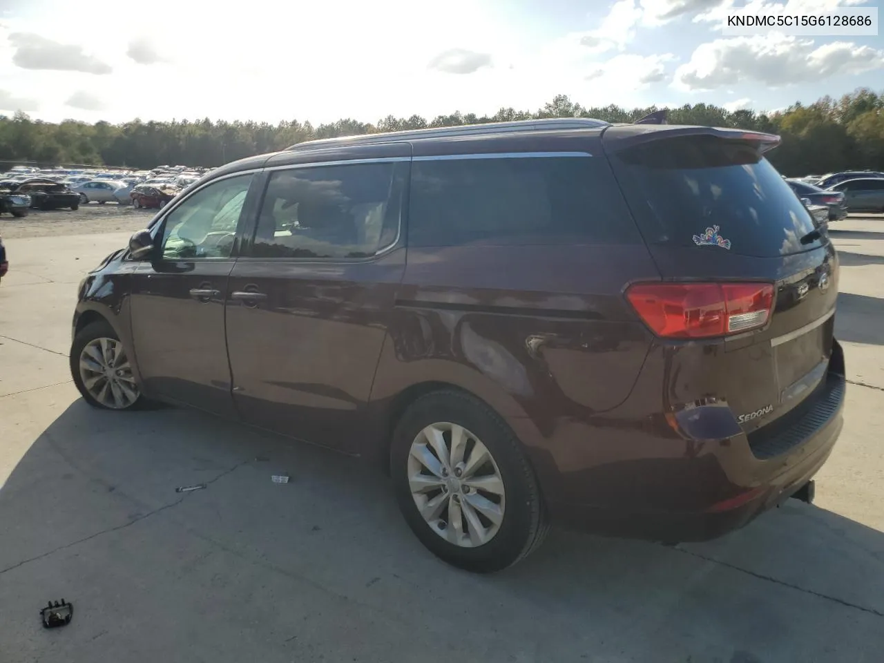 2016 Kia Sedona Ex VIN: KNDMC5C15G6128686 Lot: 77666164