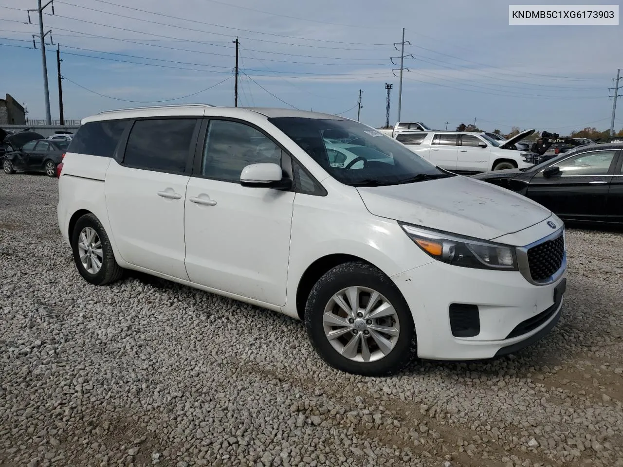 2016 Kia Sedona Lx VIN: KNDMB5C1XG6173903 Lot: 77955404