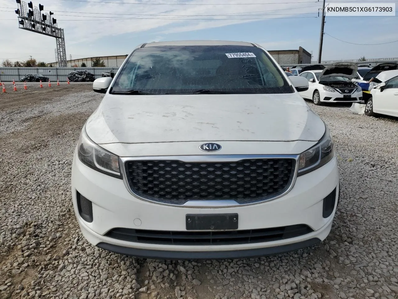 2016 Kia Sedona Lx VIN: KNDMB5C1XG6173903 Lot: 77955404