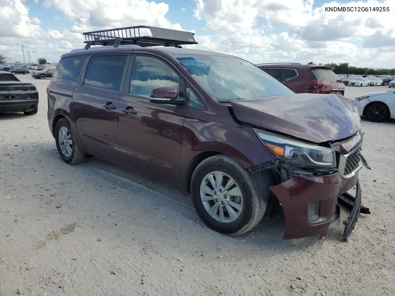 2016 Kia Sedona Lx VIN: KNDMB5C12G6149255 Lot: 78105554