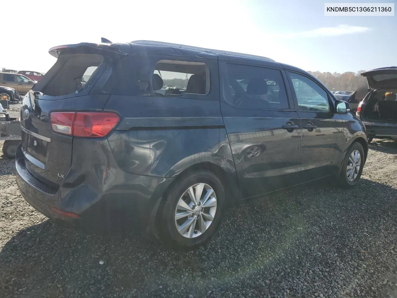 2016 Kia Sedona Lx VIN: KNDMB5C13G6211360 Lot: 78538034