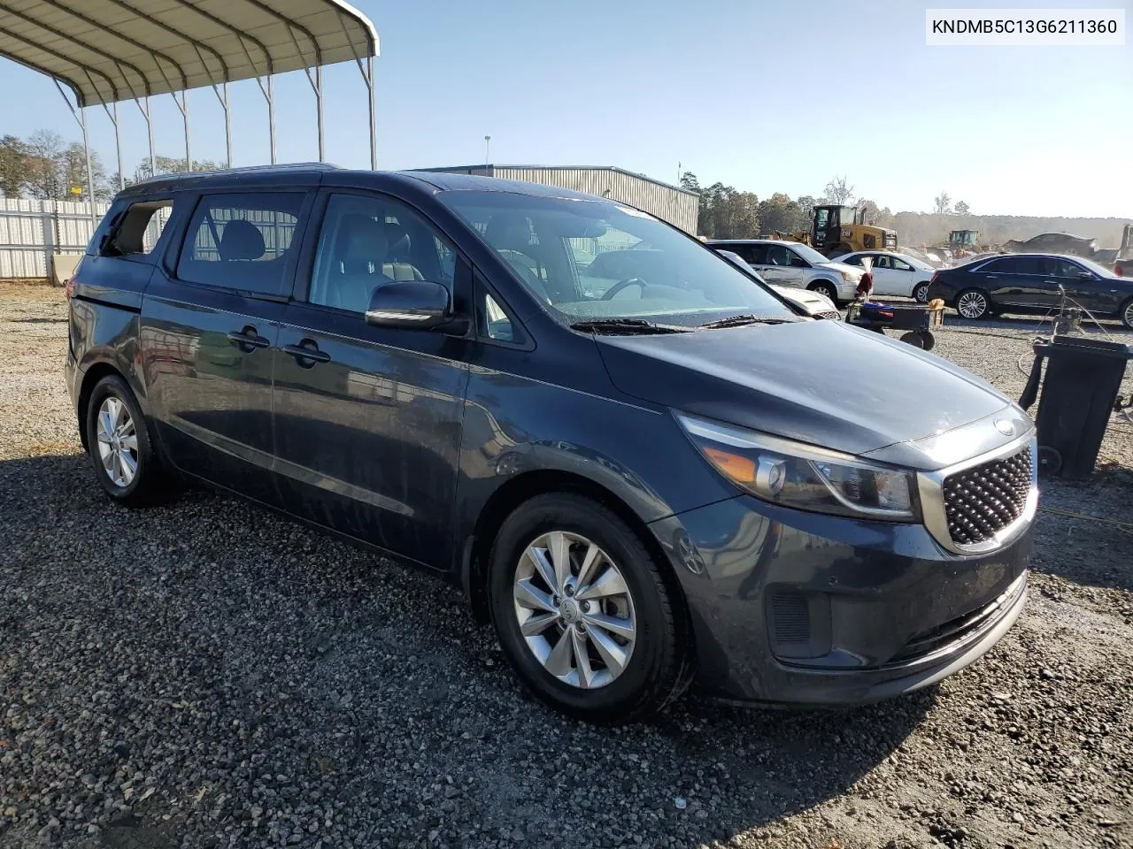 2016 Kia Sedona Lx VIN: KNDMB5C13G6211360 Lot: 78538034